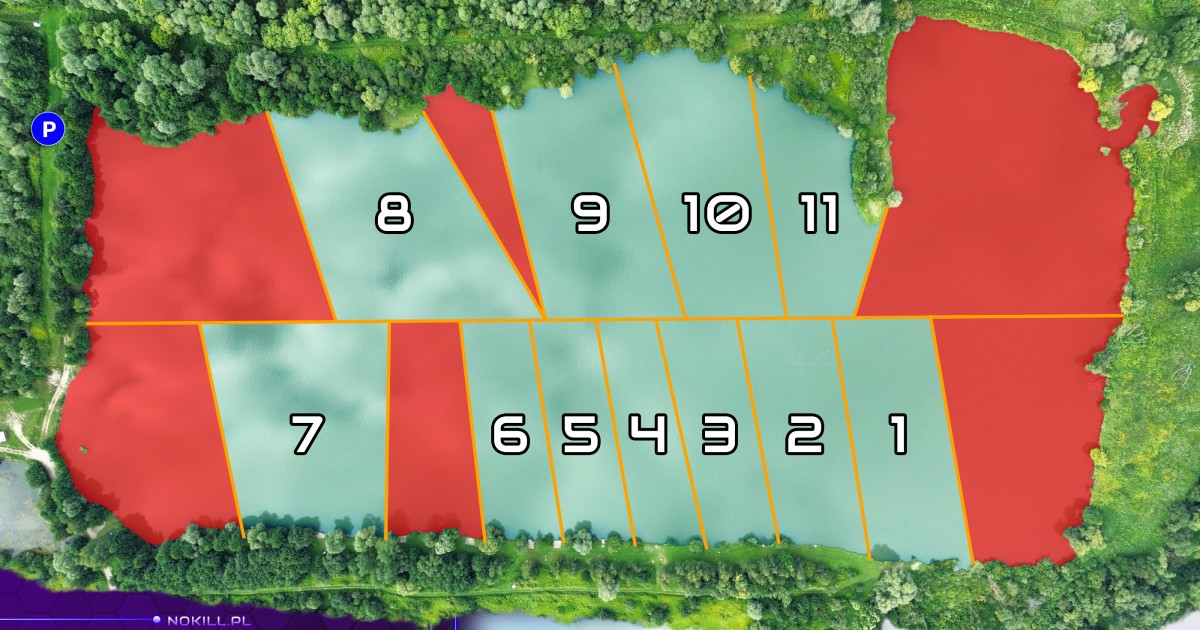 Mapa stanowisk – V Zawody o Puchar Grupy 2025 - Grupa NoKill