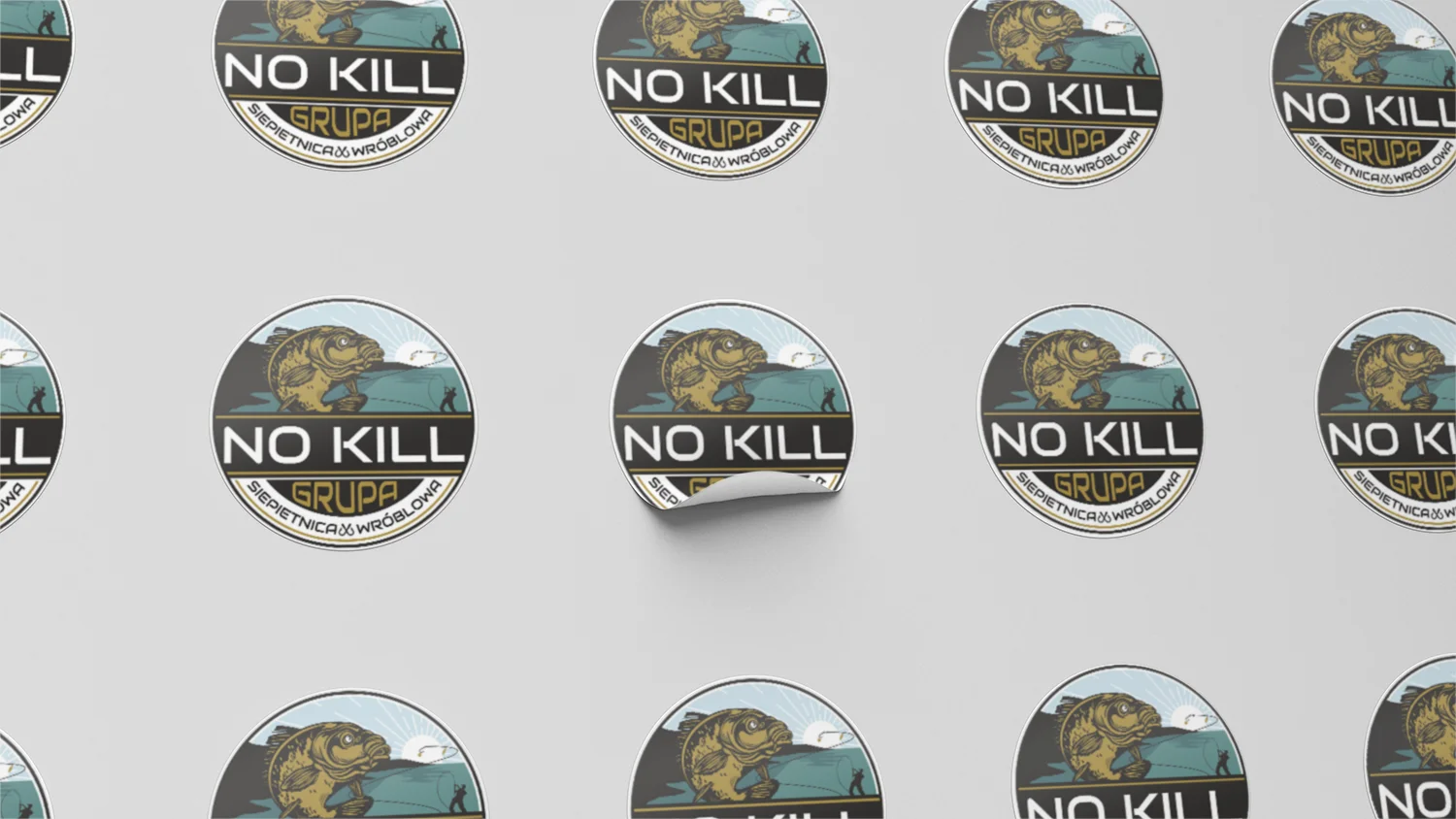 Wlepka Okrągła Grupa Siepietnica Wróblowa No Kill – 90mm